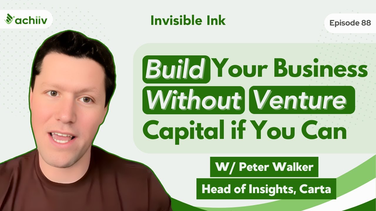 What 60,000 Startups Reveal About Founder Equity, Control, and Survival W/ Peter Walker। Ep. 88