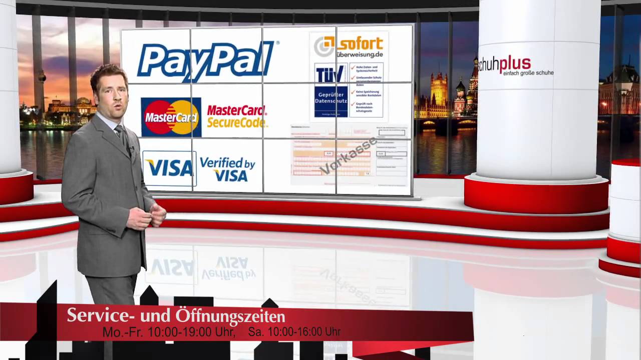 29) Bezahlarten schuhplus MasterCard Visa PayPal sofort&uuml;berweisung Vorkasse moneybookers