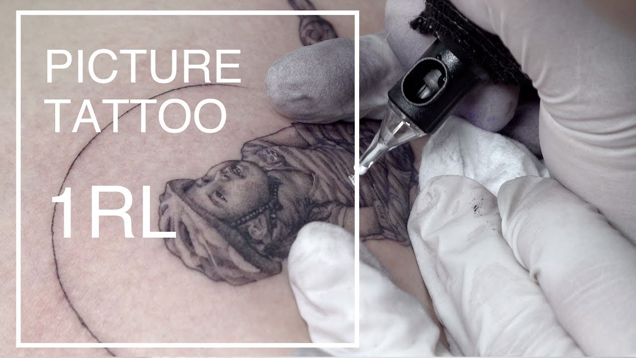 딸사진 타투ing [daughter picture tattoo 1RL real time]