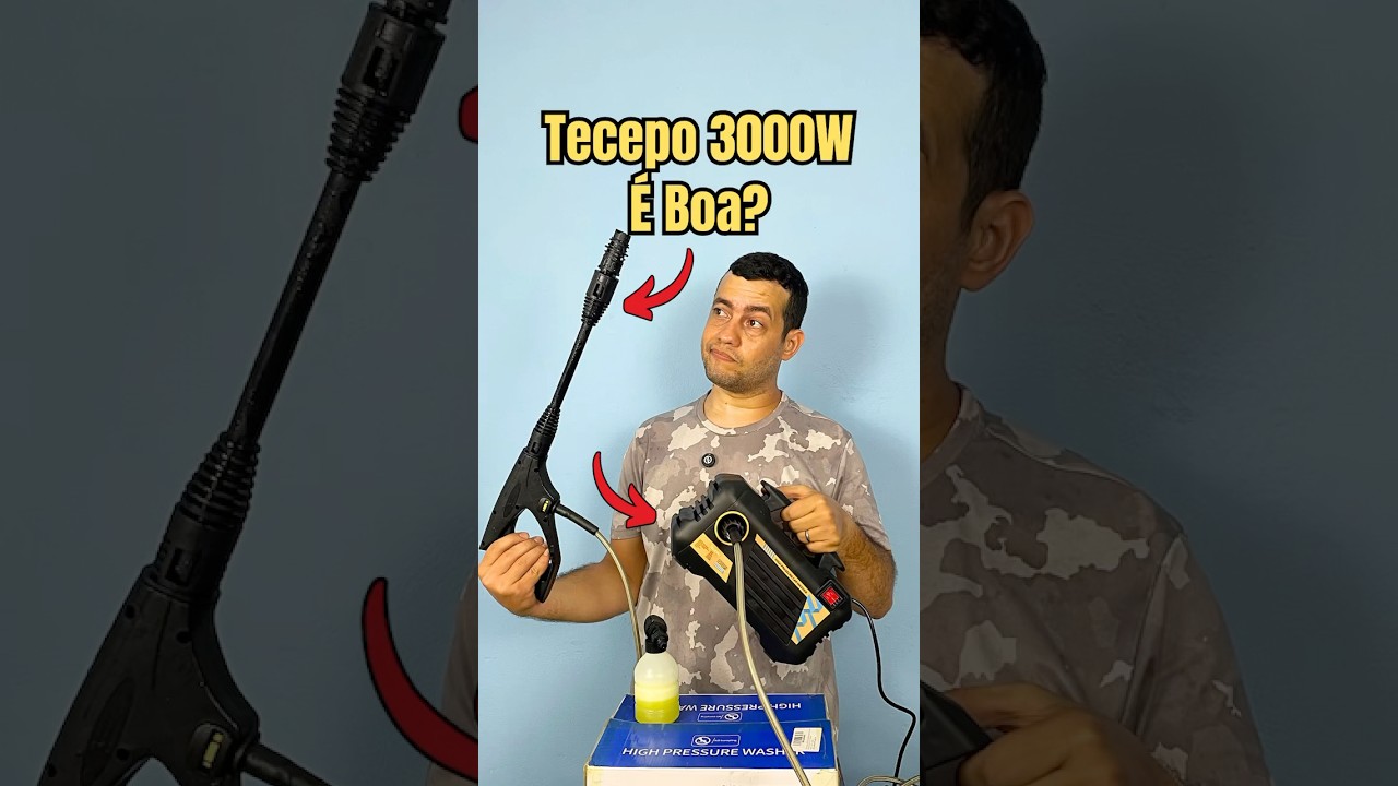 Lavadora de Alta Press&atilde;o Tecepo 3000W &eacute; Boa?🤔 Testei! 😮