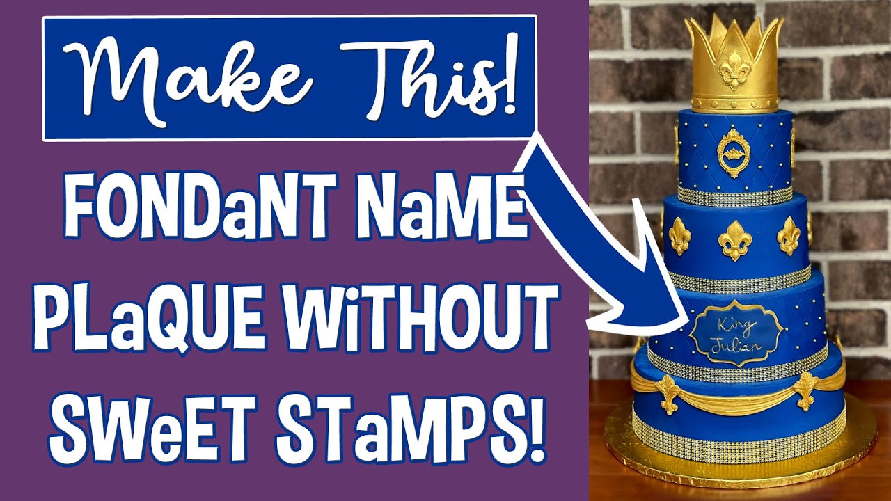 How To Make A Gold Name Plaque Without Sweet Stamps Or Cutters!