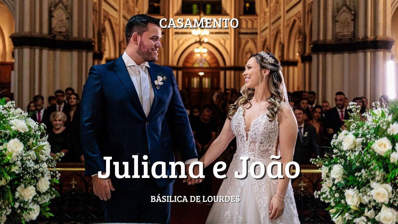 Casamento na Básilica de Nossa Senhora de Lourdes - Juliana e João