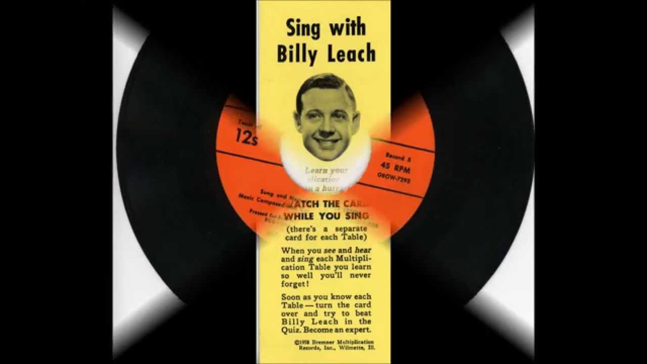 MUSICAL MULTIPLICATION TABLES 1956 -- sung and narrated by Billy Leach