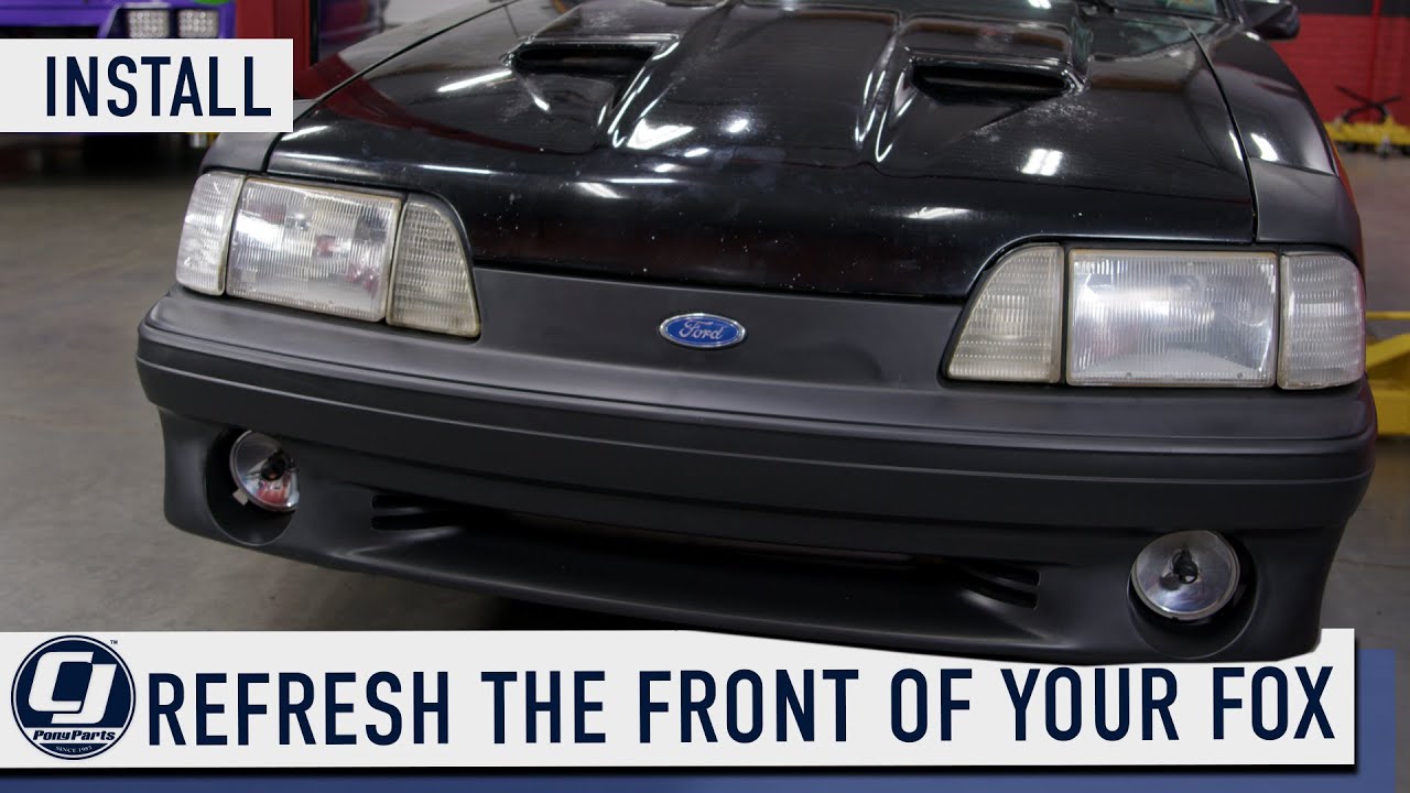 1987 - 1993 Mustang GT Front Bumper Cover Install  #foxbody