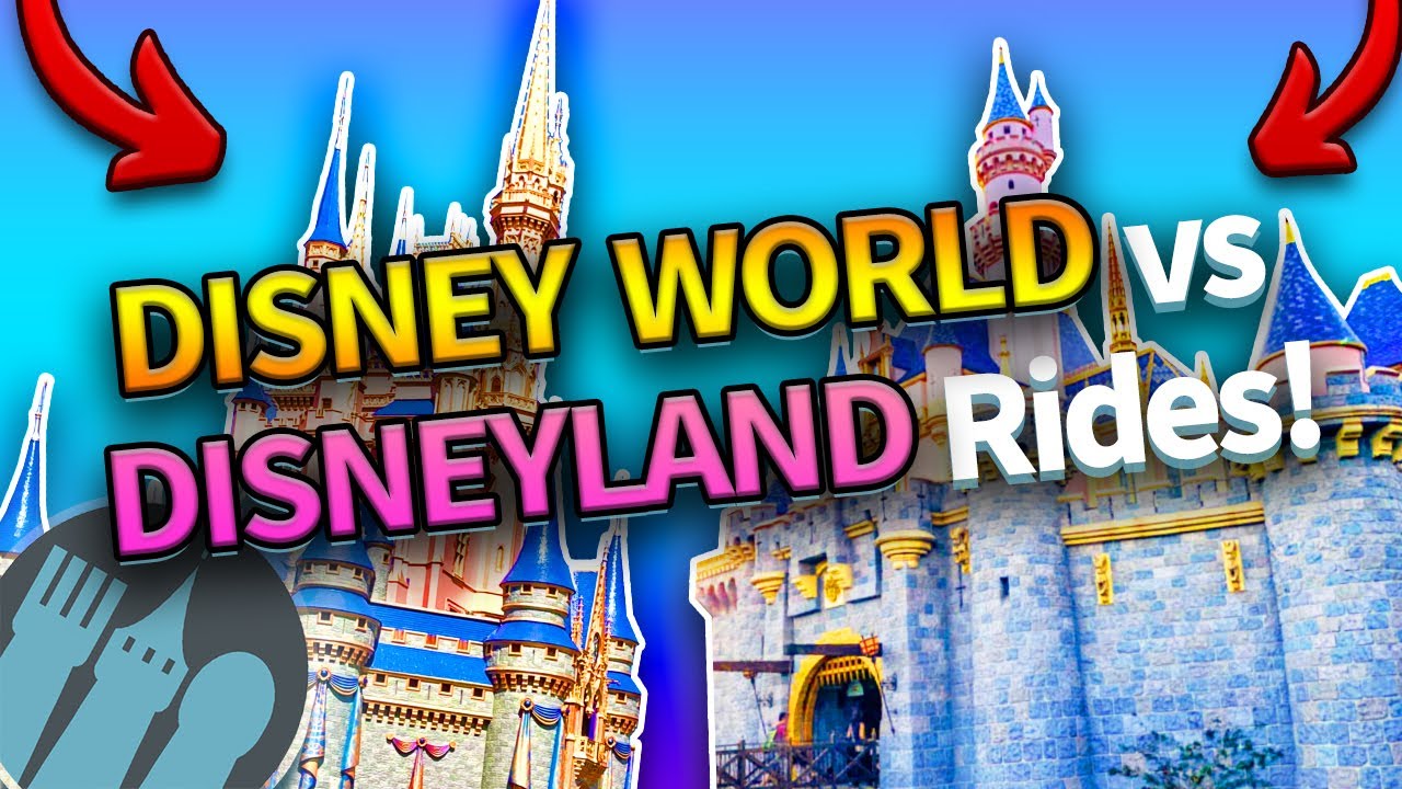 Аттракционы Disney World против аттракционов Disneyland