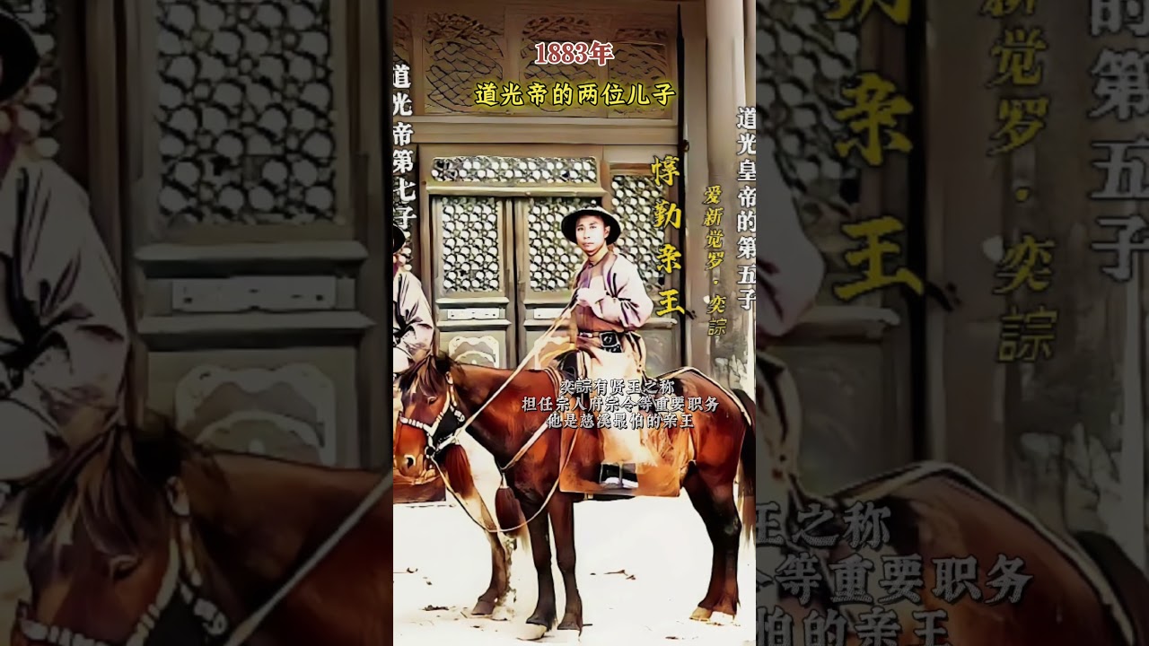 道光帝的两位儿子，他们在晚清末年起到了重要作用