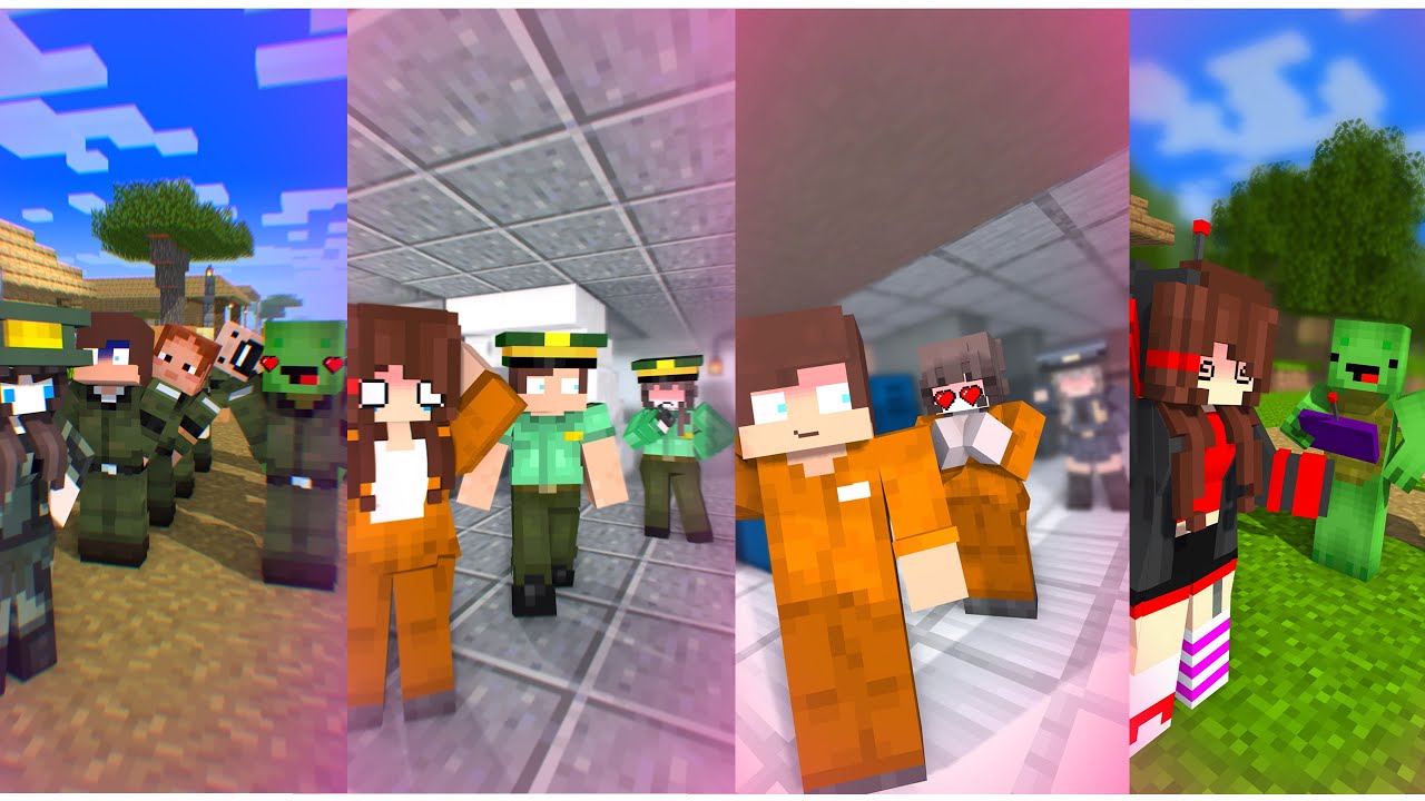 MAIZEN: ALL EPISODE SEASON 4 JJ & Mikey - Minecraft Animation
