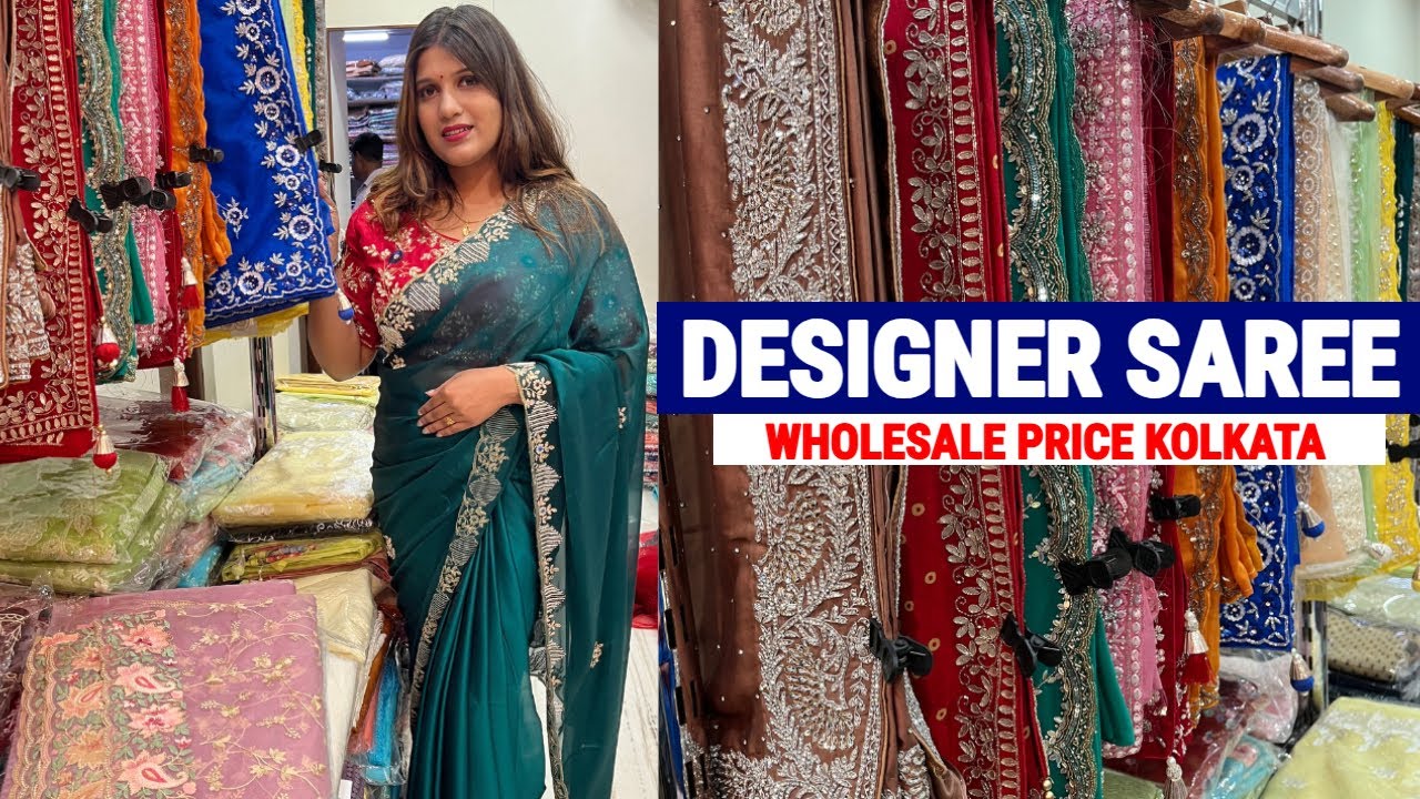 Designer Handwork Saree Wholesale Price in Kolkata | Tissue/silk organza/georgette saree