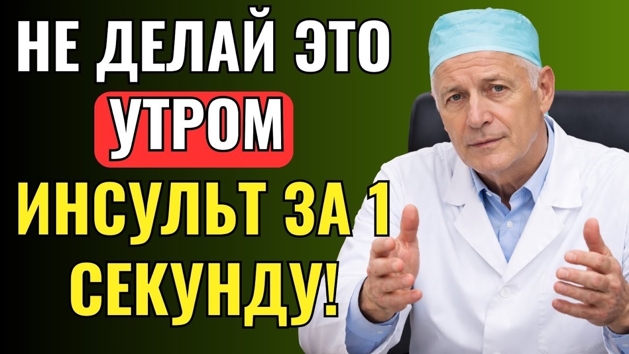 Инсульт начинается утром: фатальная ошибка после 60, которую совершают миллионы