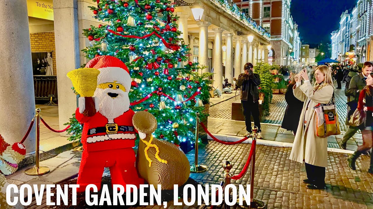 2025 London Christmas Lights Tour | Covent Garden London Christmas Lights 2025 | London Night Walk
