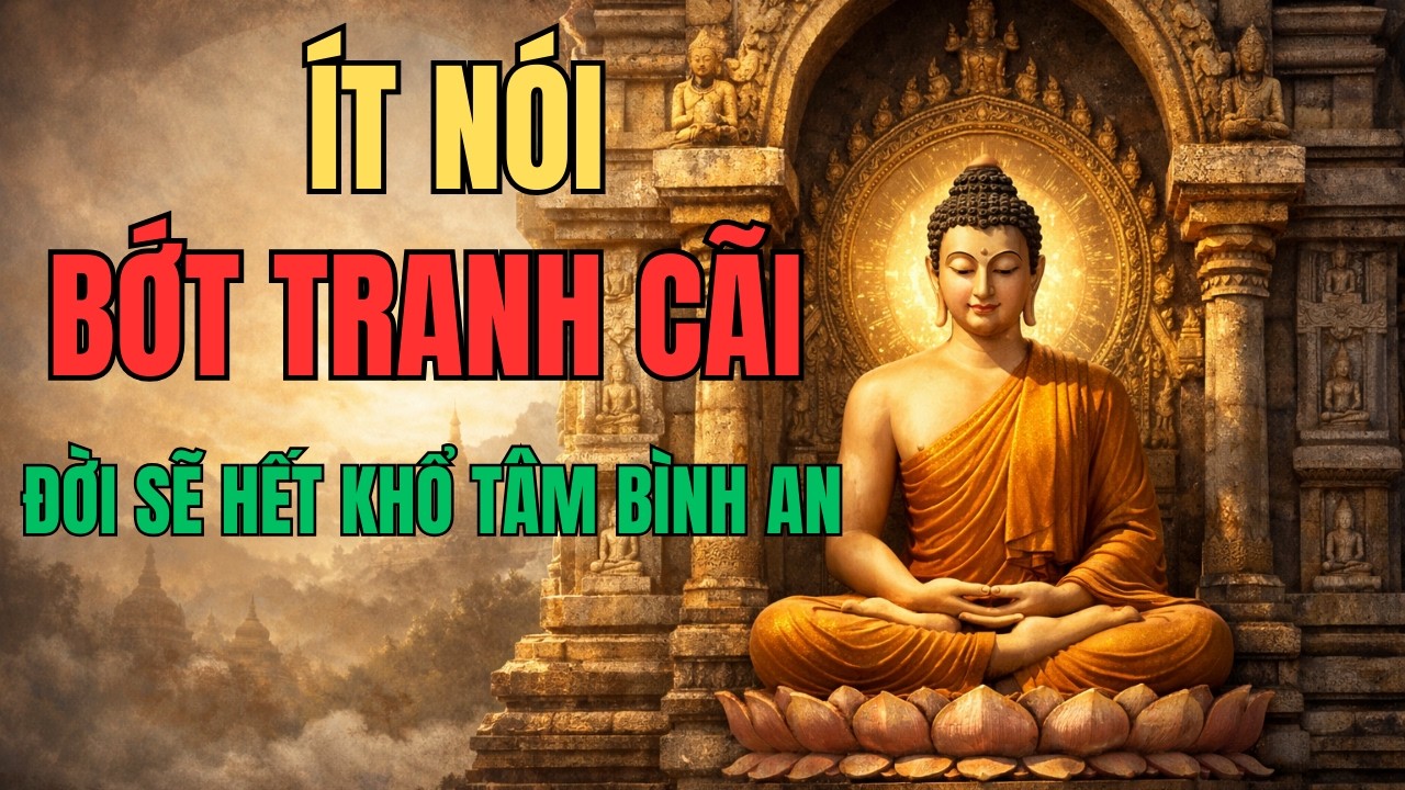 Phật Dạy Ít Nói Để Tâm An | Bớt Tranh Cãi Để Đời Nhẹ | Dấu Chân Tĩnh Tâm