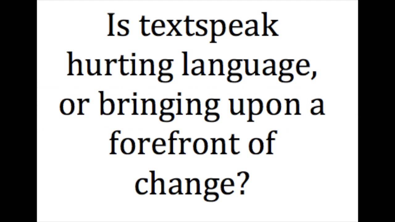 Textspeak
