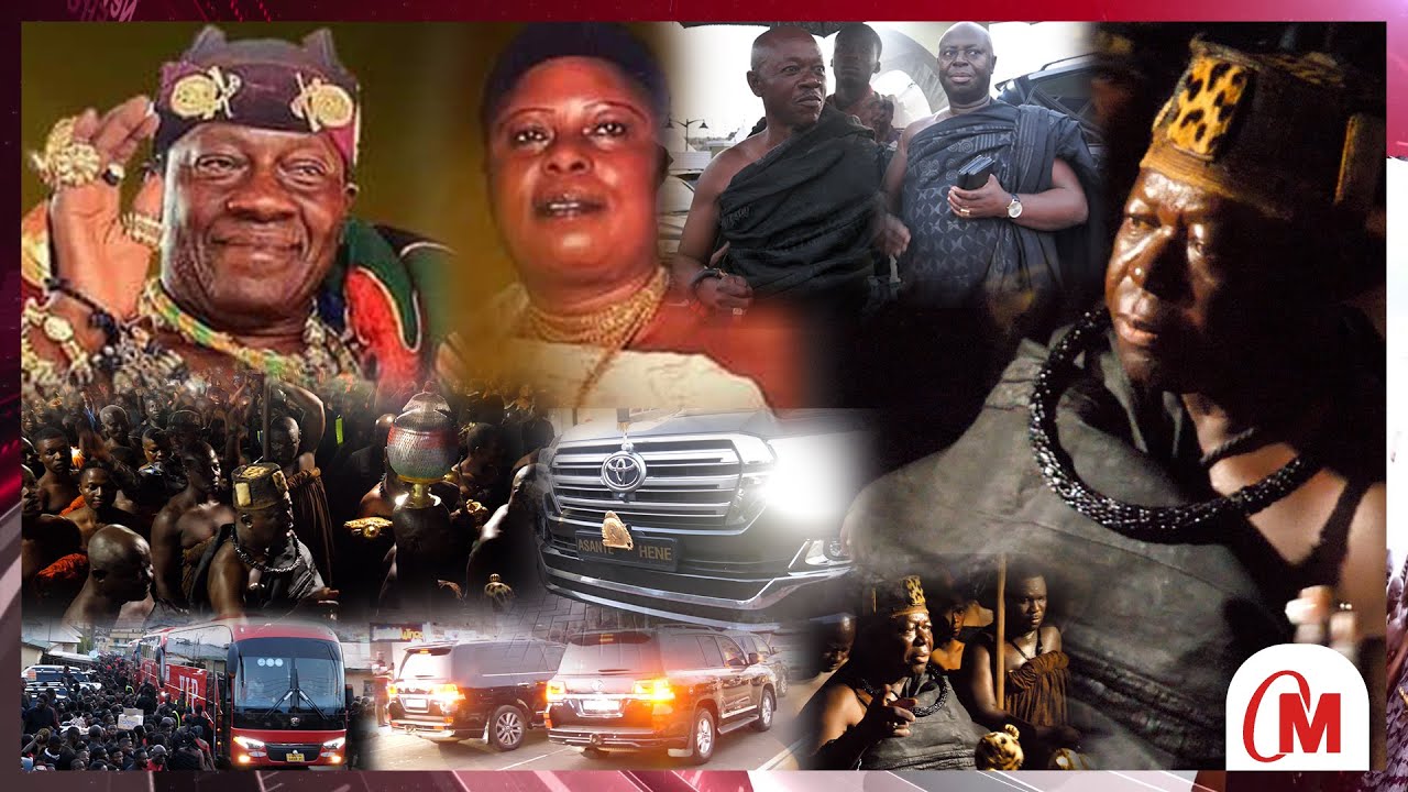 Thousands Welcome Asantehene And Nananom At New Juaben For The Burial Rites Of Juabenhene  & Ohemaa