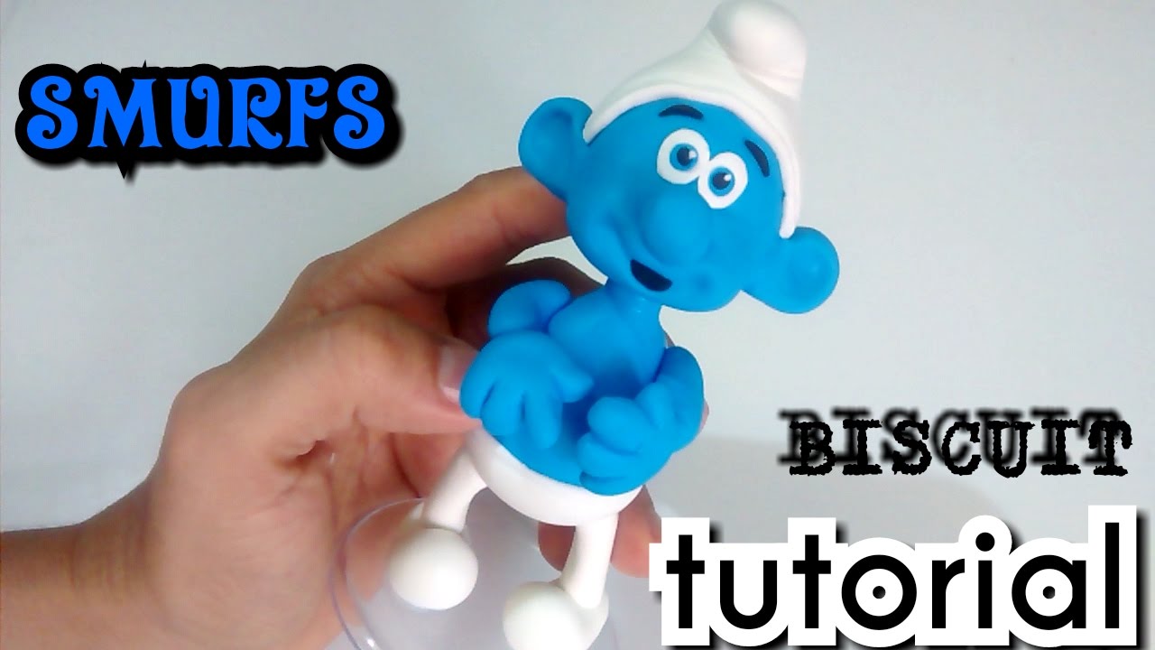 DIY: SMURF  (TUTORIAL) BISCUIT- COLD PORCELAIN - #luprestes