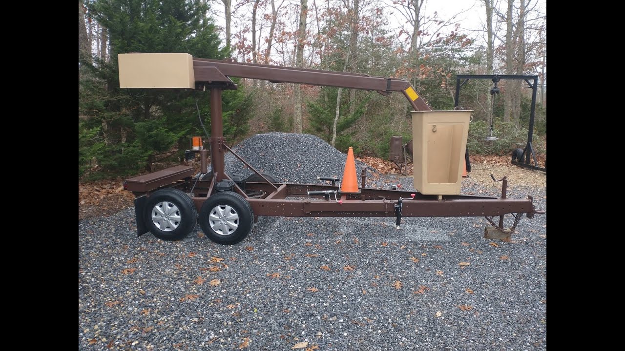 Bucket Truck Restored And Mounted On Its Own Trailer