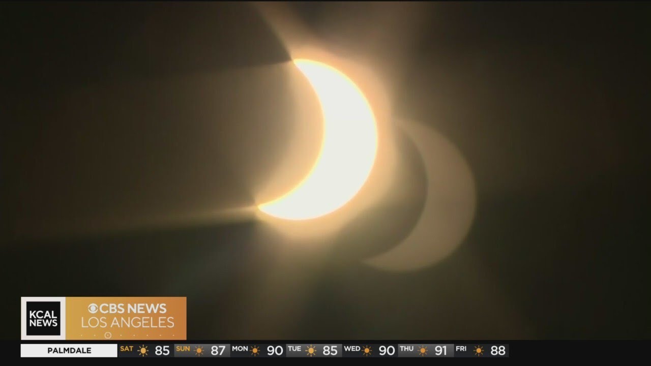 Rare, partial solar eclipse to be visible from SoCal skies this morning