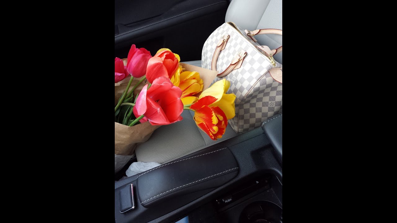What's in my bag? Louis Vuitton Speedy 30 Damier Azur