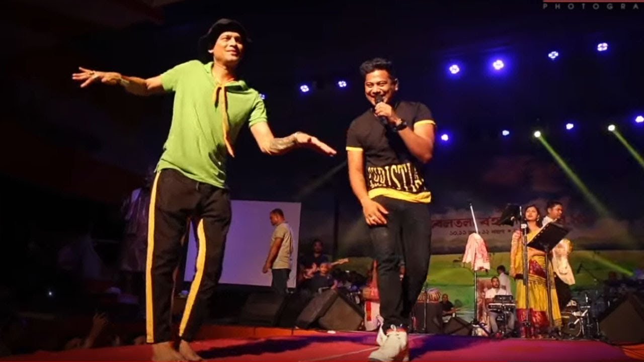 জুবিন গাৰ্গৰ সতে নীল আকাশ _  NEEL AKASH & ZUBEEN GARG (SUMA DIYANA) Bihu Program_2019 HD