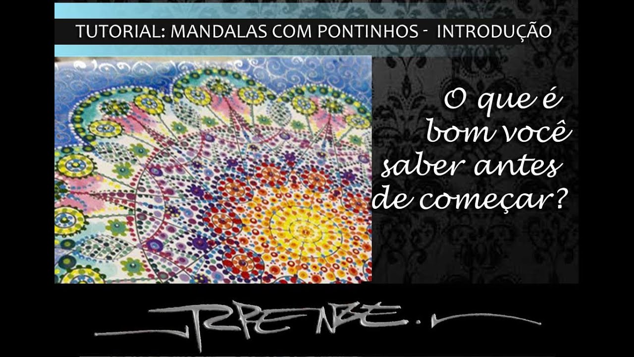 Introdução - dicas para começar sua Mandala com Pontinhos