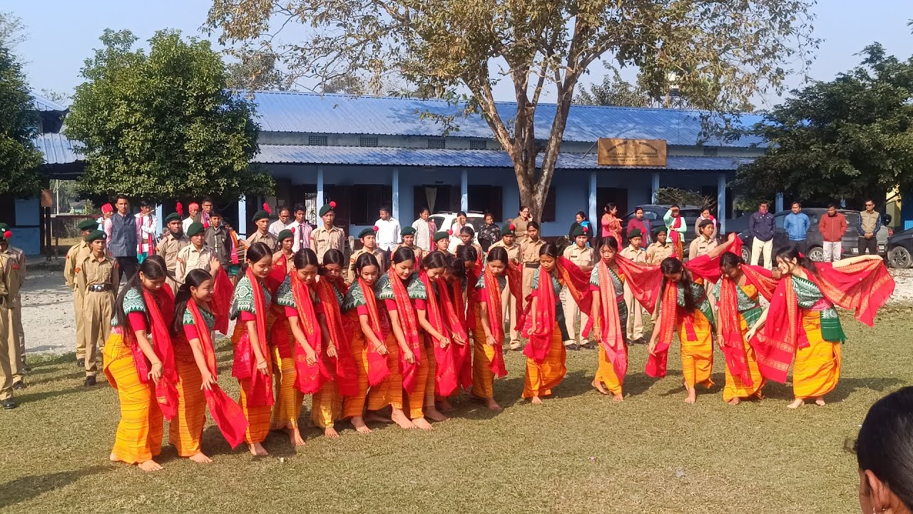 Bodo cultural dance || Amguri HS School || Sports week #highlight #traditional 