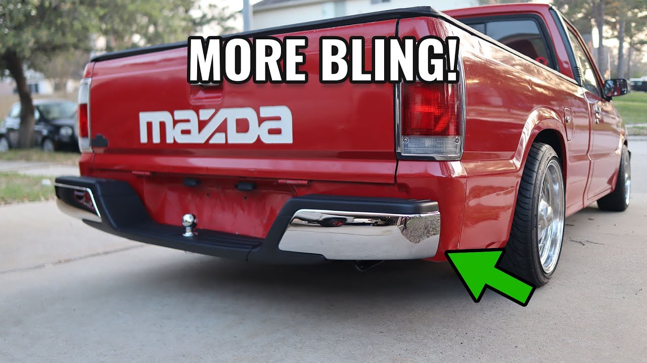 Chrome Rear Bumper Install Mazda B2000 B2200 | Flake Garage