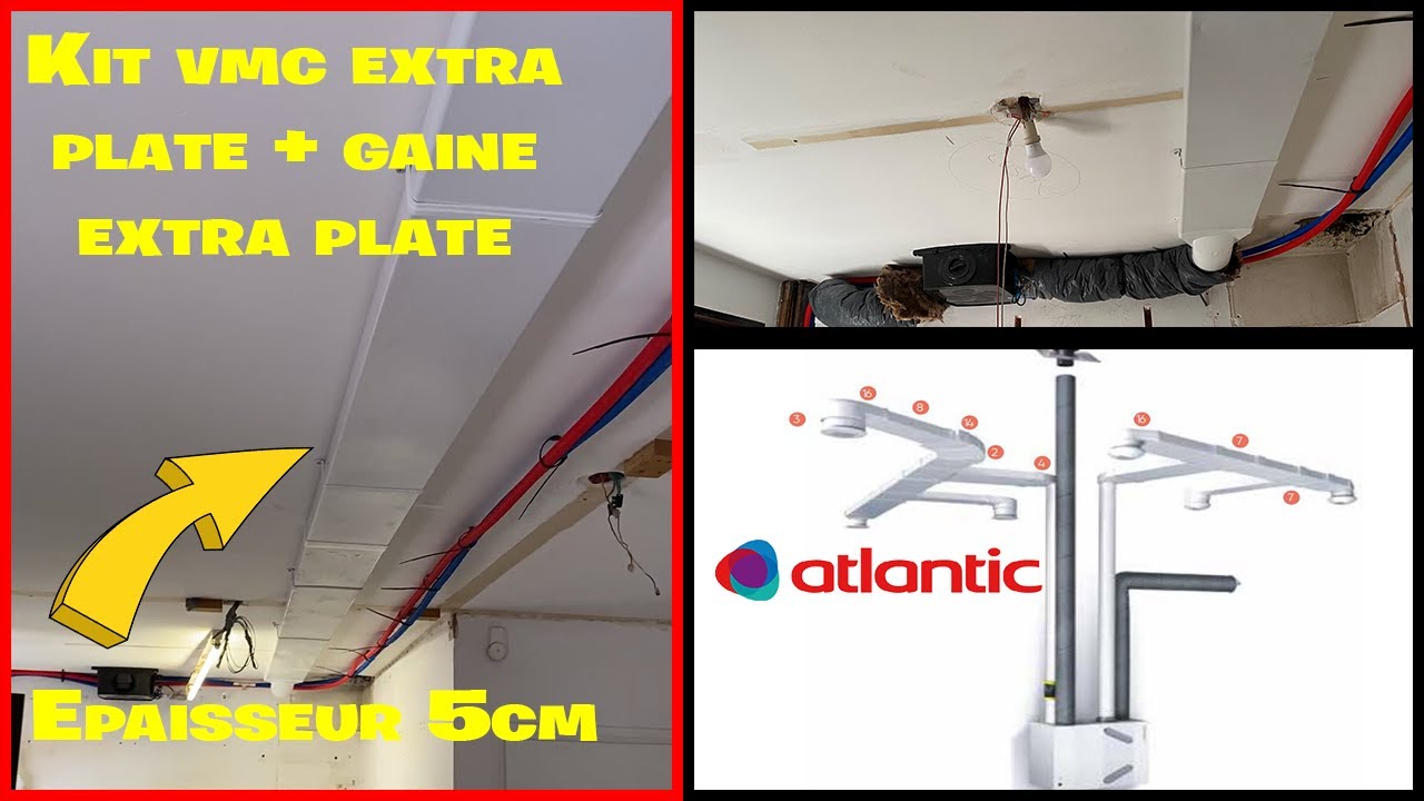 VMC EXTRA PLATE ( Gain de place dans le plafond )