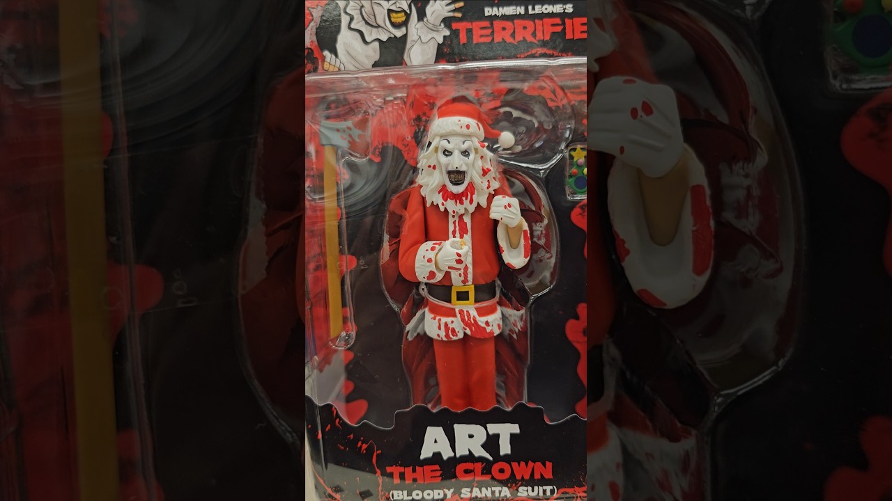 Ужасный арт Toony Terrors Клоун Санта #toyhunt #arttheclown #terrifier #neca #toonyterrors