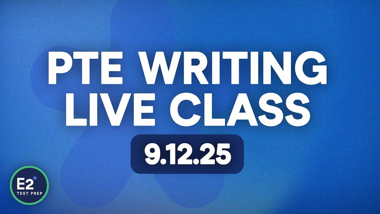 PTE Writing - Бесплатный онлайн-урок E2 PTE!