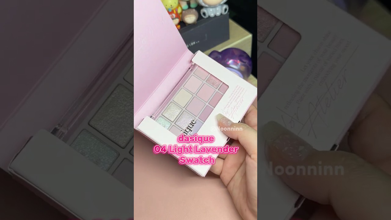 Review dasique eye palette 💜 04 Light lavender #shorts #noonninn