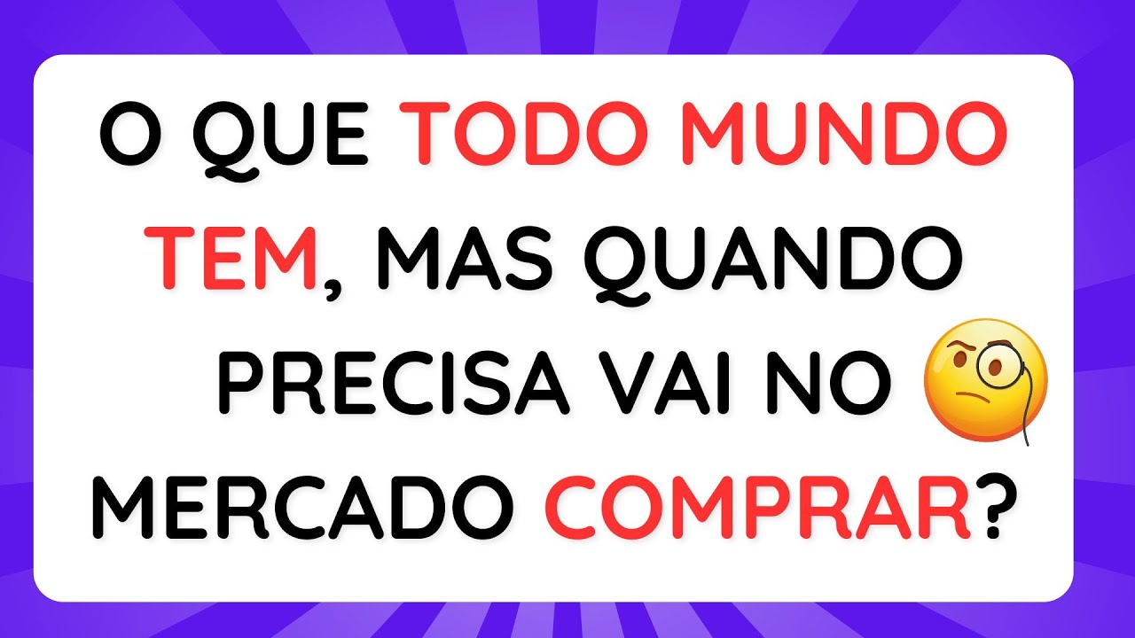 O que é, o que é? | Quiz divertido infantil | Teste seu cérebro | Desafios Mentais | Jogos