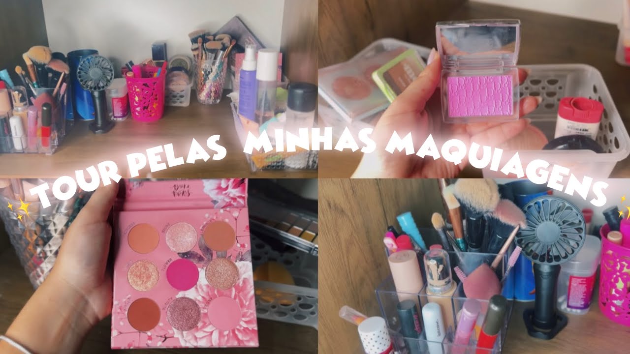 Tour pelas minhas maquiagens | mostrei todos os meus produtos!!
