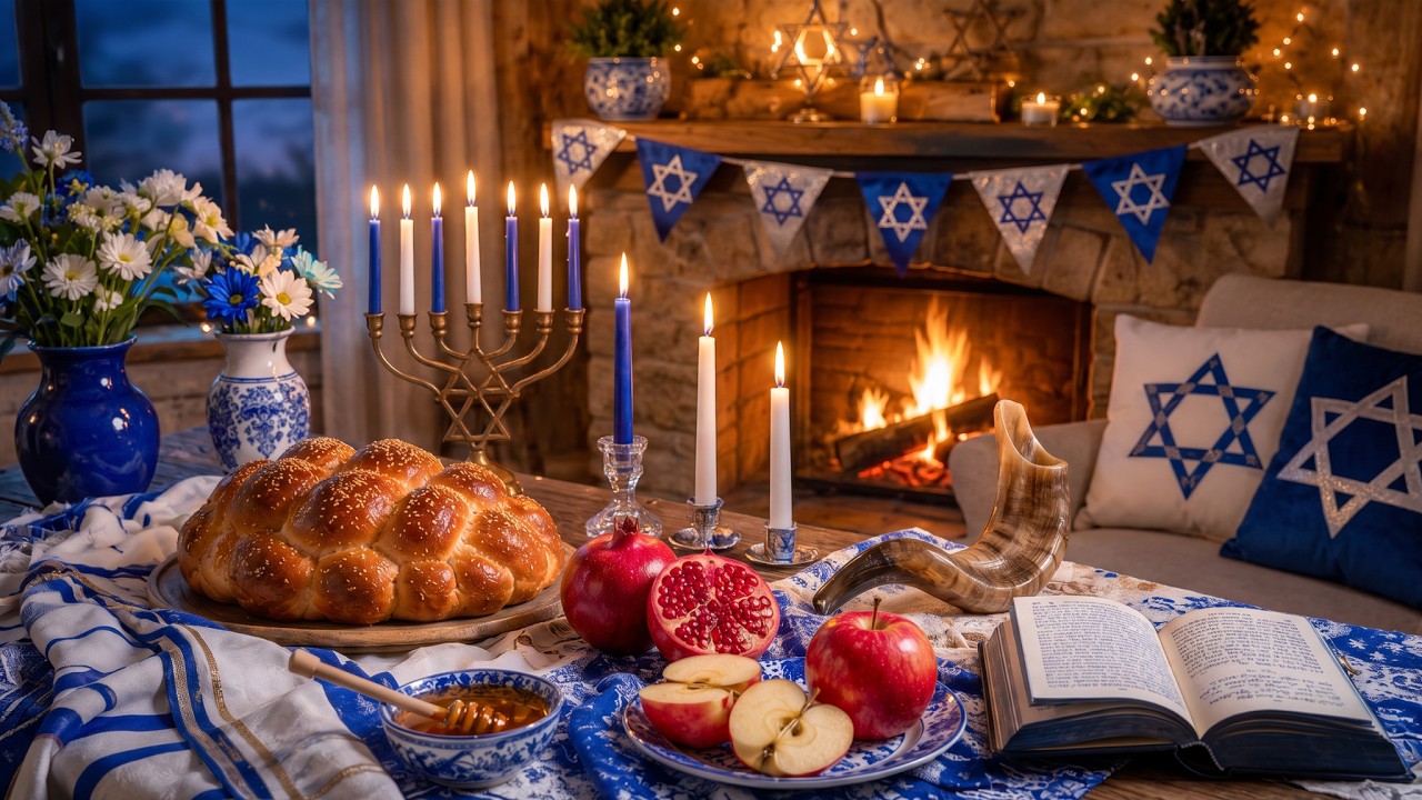 🔴 LIVE Rosh Hashanah Night 2026 🍎🍯🇮🇱 Jewish Instrumental Music, Shana Tova & Celebration