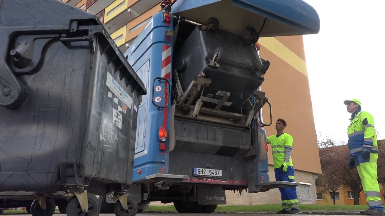 Mytí nádob na komunální odpad