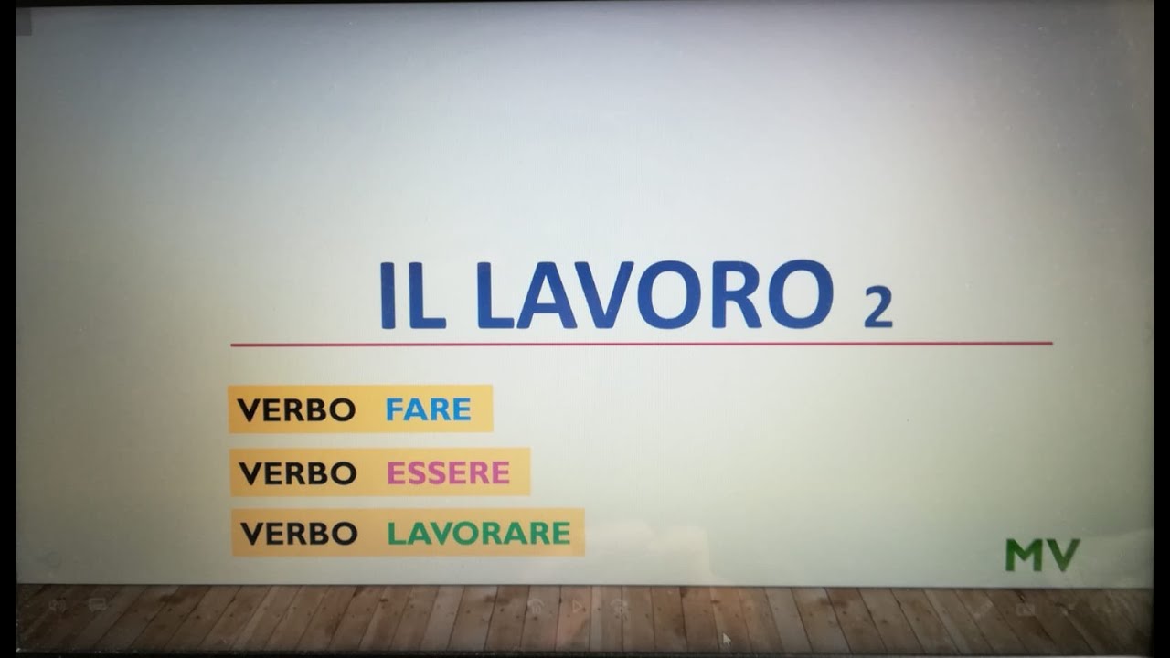 IL LAVORO seconda parte