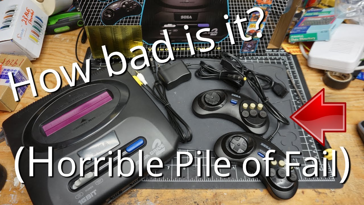 Sega Mega Drive 2 Clone Teardown and Gameplay Review - Is it total junk?