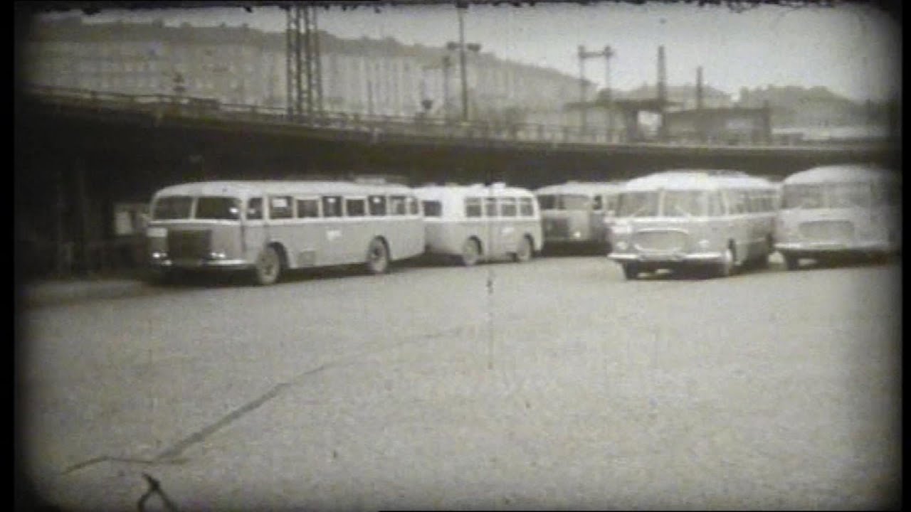 Škoda RTO, ČSAD, nádraží Praha Florenc - dobové záběry