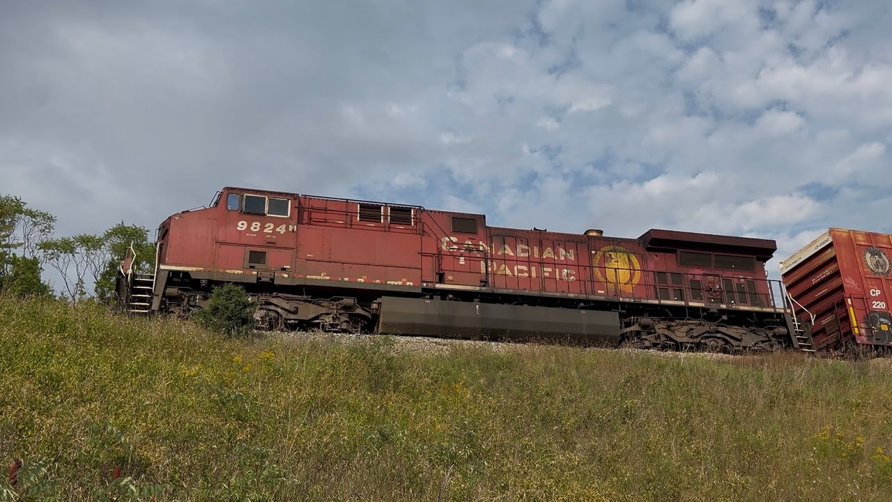 The chase is on! CPKC 421 in Palgrave and Alliston Ontario 
