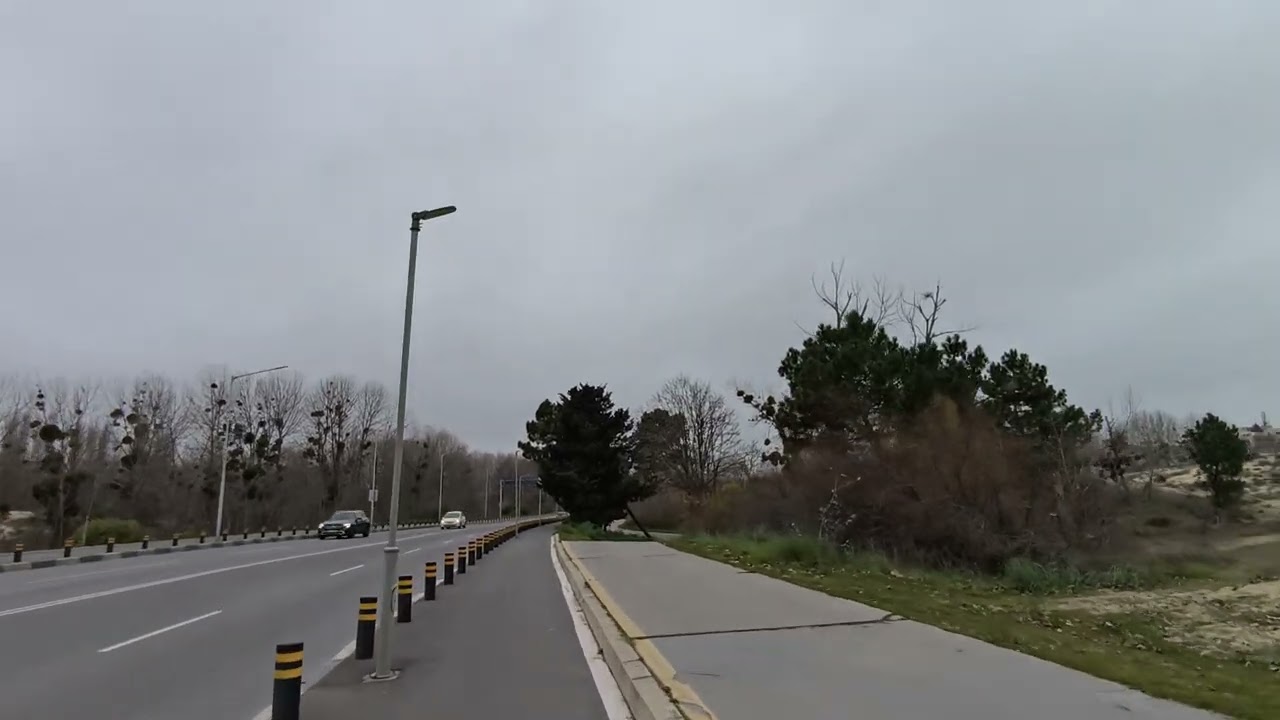 The road from Nessebar to Sunny Beach