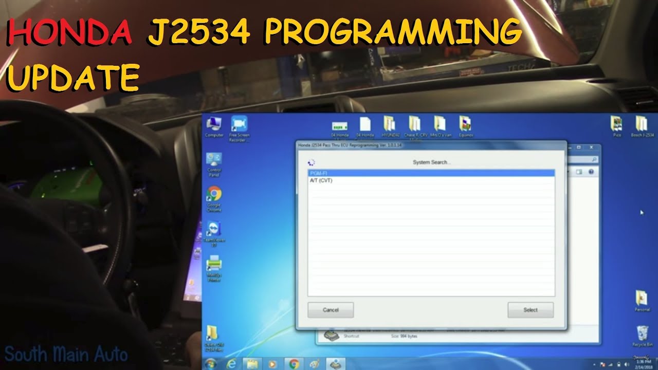 Honda J2534 Flash Programming