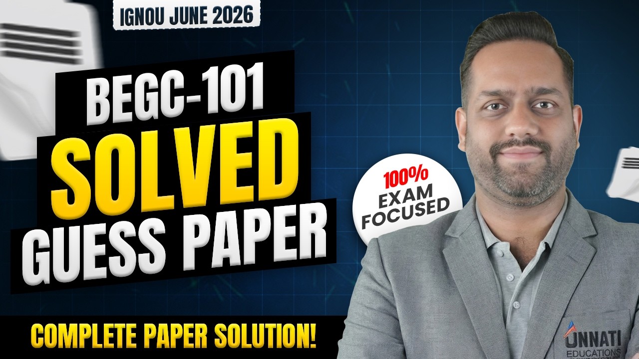 BEGC 101 Guess Paper 2026 June Exam Most Repeated Questions You Cannot Skip