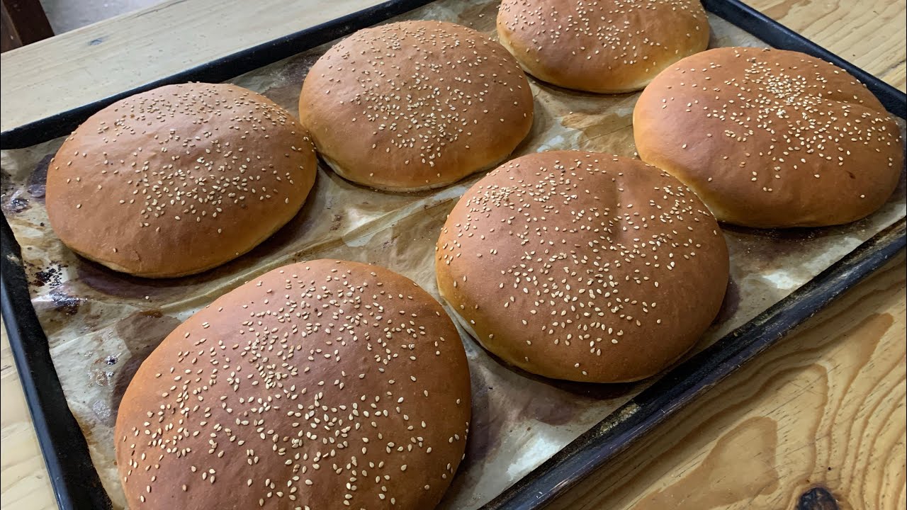 Pan para hamburguesa GIGANTE ideal para tu negocio // el panadero con el pan