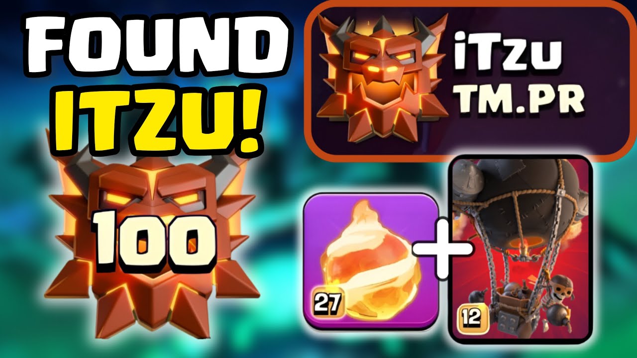 I Had To Do This To ITzu When I Found Him.. | Fireball Rocketloon Legends Attacks (Clash of Clans)