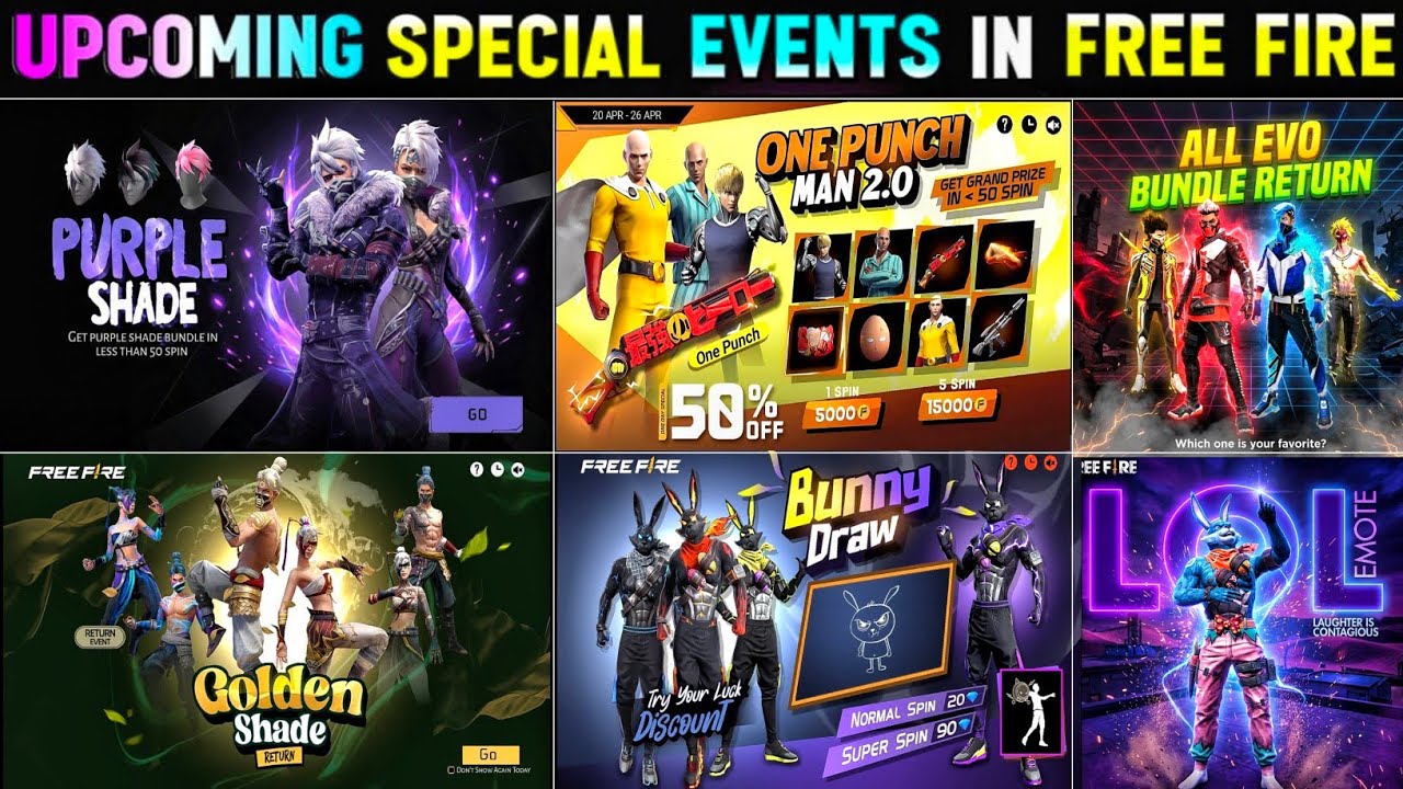 PURPLE SHADE BUNDLE RETURN CONFIRM DATE 😍🥳| GOLDEN SHADE BUNDLE RETURN | FREE FIRE NEW EVENT 