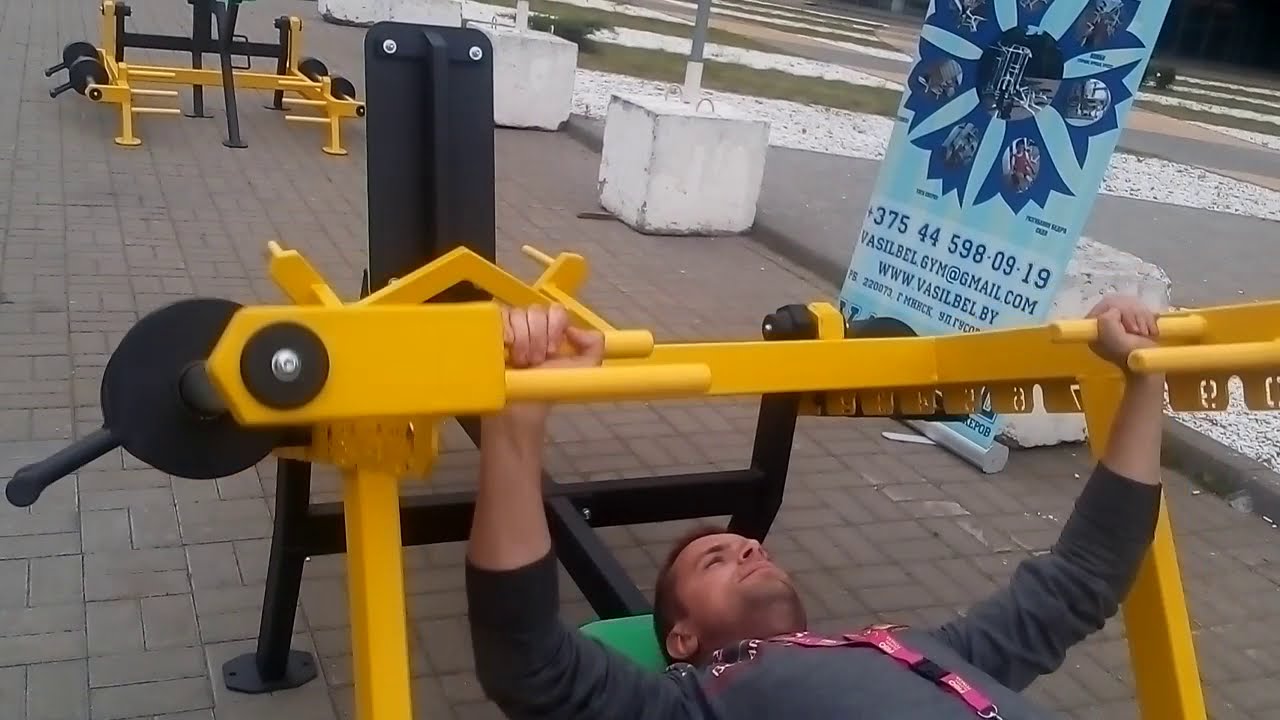 Тренажер для улицы  Жим лёжа, отжимания от брусьев. LEGENDGYM. Outdoor fitness equipment