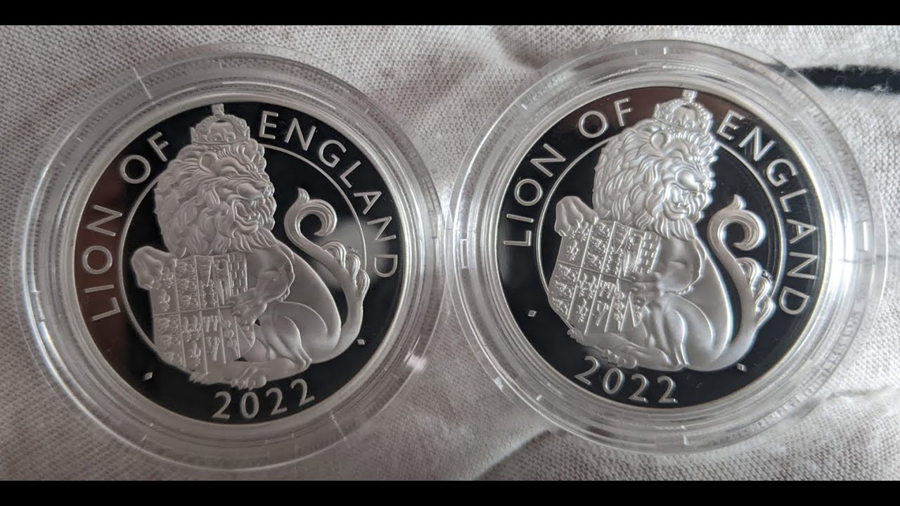 Absolute trash coins - The Tudor Beasts Lion of England 2022 UK 1oz silver proof. The Royal Mint