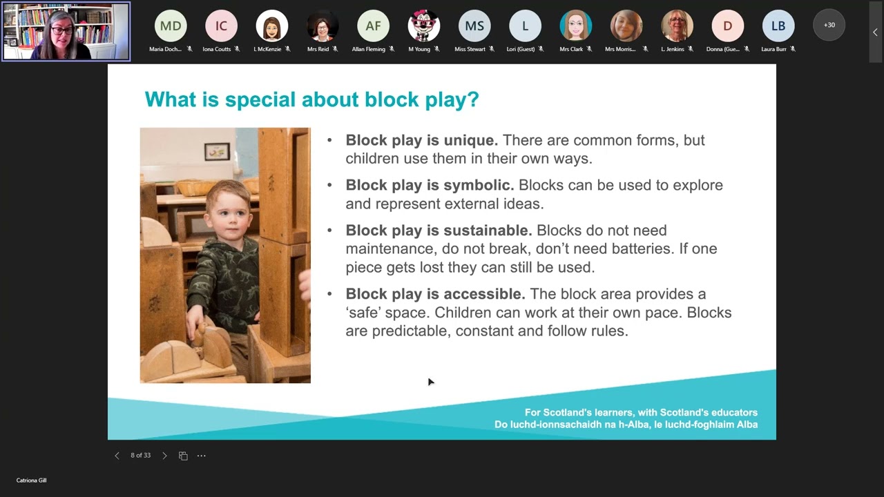 ELC/Early Years – Block Play and Mathematical Thinking & Developing Block Play at Greenwards Primary
