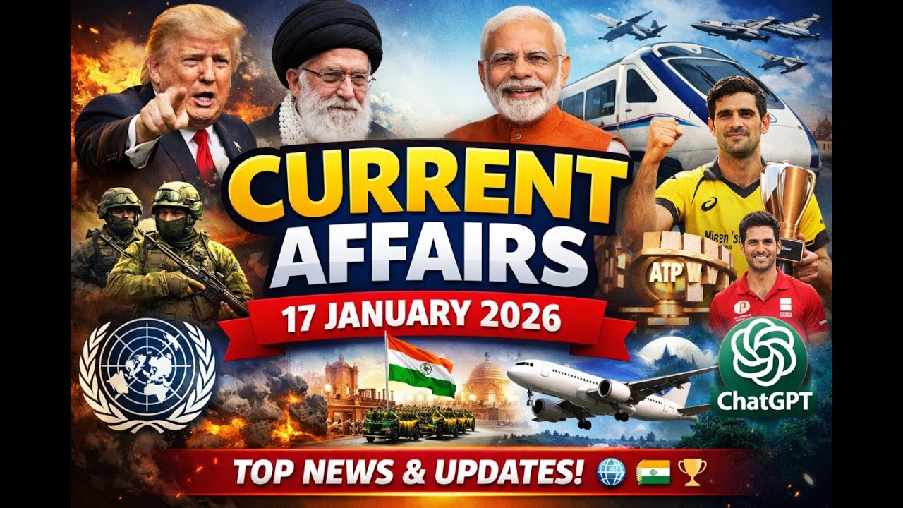 Current Affairs 17 January 2026 | Daily GK for UPSC, SSC, Banking & State Exams 