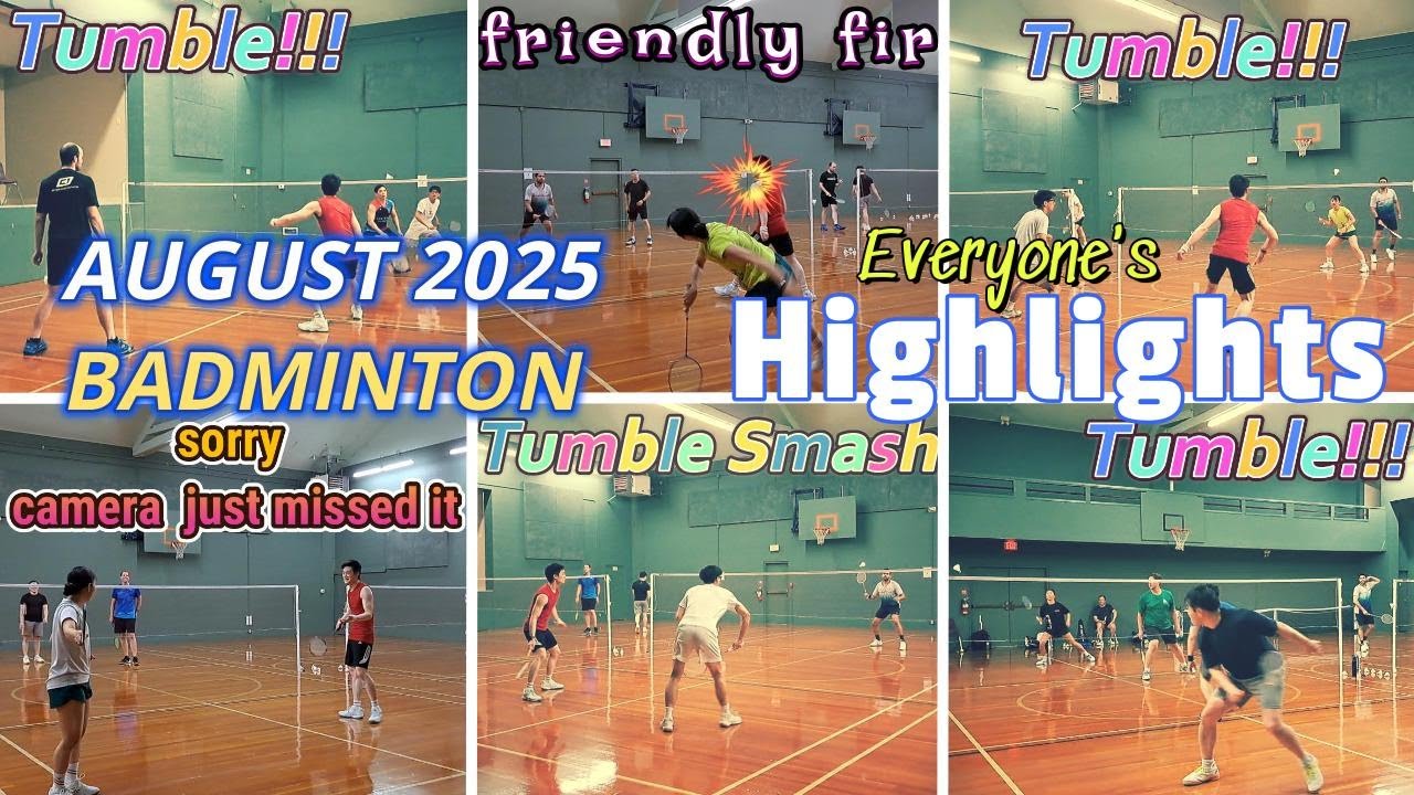 Badminton Community HIGHLIGHTS! 🏸 | Epic Rallies, Skills & Fails | Brentwood Bay Aug 2025