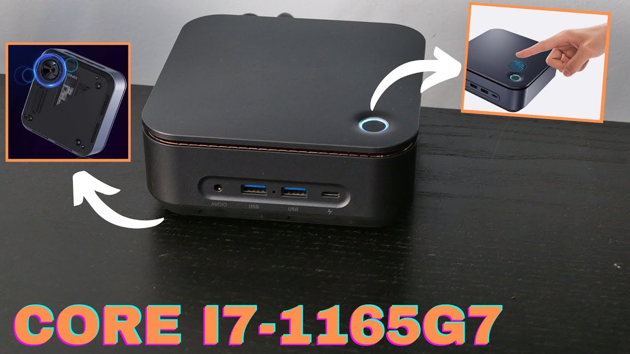 Mini PC Chatreey Core i7-1165g7: Leitor de digital e alto falante integrado!