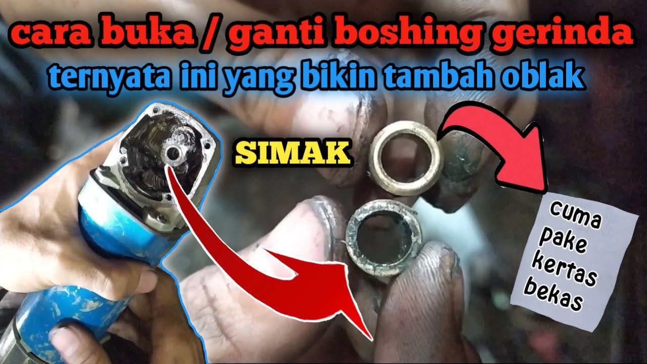 CARA MENGATASI KEPALA GERINDA GOYANG || ganti boshing